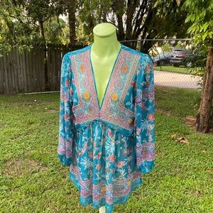 Rose & Olive Sheer Top Size S